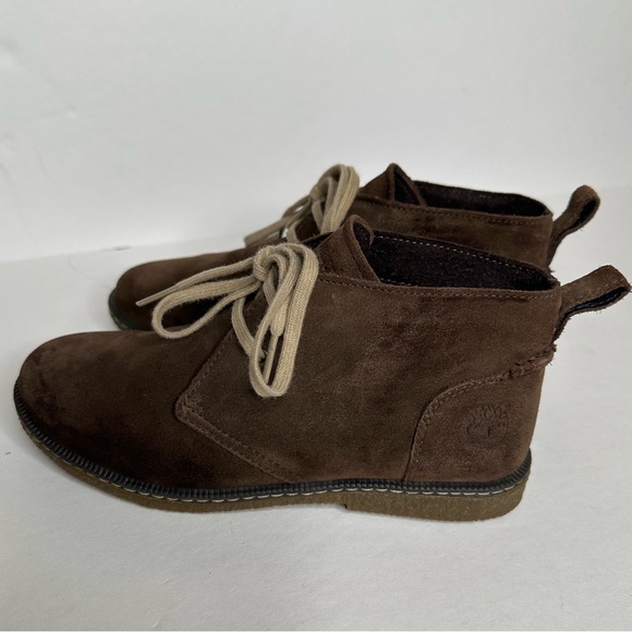 Timberland Suede Leather Brown Comfort‎ Ankle Boots Kids Size: 2.5 - Picture 2 of 15